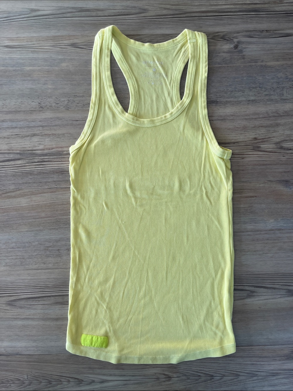 Women’s SET ACTIVE Scoop Neck Racerback Tank Top in Neon/Bright Yellow